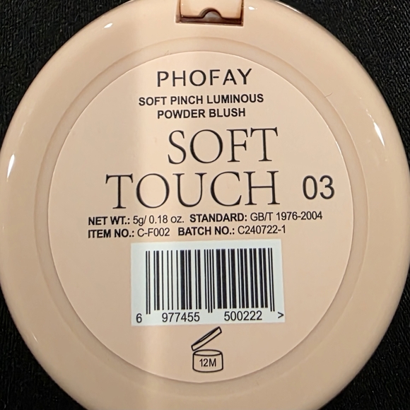 Soft Touch Luminous Powder Blush By Phofay - Pink - Picture 6 of 7